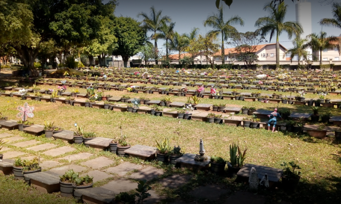 coroa de flores cemitério das palmeiras